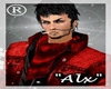 [Alx]Jacket Red Scarf