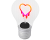 V+ Neon Heart Bulb 1