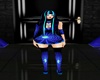 Neon Blue Spider Dress