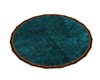 ROUND TEAL RUG