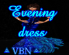 Evening dress blue
