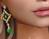 (7K)EmeraldDrop Earrings