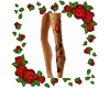 Leg flower tattoo 646