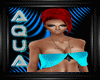 `AQ` Strapless Aqua
