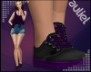 A.Black Purple shoes