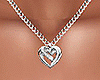 Heart Necklace Silver