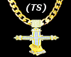 (TS) Gold Cross Chain