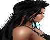 BLACK  WET LONG HAIR