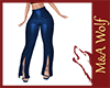 MW- Blue Leather Pants