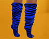 Blue Tiger Stripe Socks 