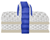 WHITE AND BLUE LOUNGER