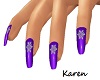 Purple Xmas Nails