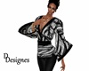 black & white kimoto top