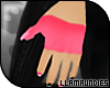 $lu Pink half gloves