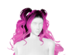 Pink Curly pig Tails