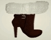 Rc Cute Brown Boots Fur
