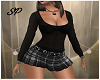 Plaid Dress Black