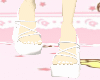 white heels with hearts!