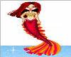 Red & Gold Mermaid!