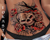 IO-Belly Skull Tattoo