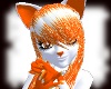 Orange Wht Fox Tail