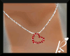 *R* Ruby Heart Necklace