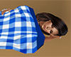 Blue Sleep Blanket Plaid