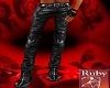 ~R~Leather pants boots M