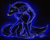 Blue Wolf Poster