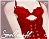Femboy Red Lace Corset