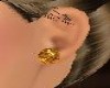 glamour earrings gold