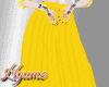 H' Yellow Long Skirt