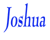 Joshua in blue