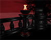 Gothic Black Red Candle
