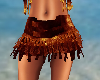 AYB Brown Fringe Skirt