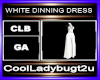 WHITE DINNING DRESS