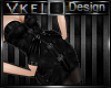 V' +Black Buckle Dress+