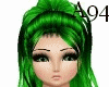 [A94] Green Agata Hair