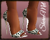 white lepard shoe