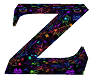 Letter Z Neon Spider&Web