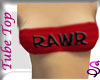 *Red RAWR Tube top