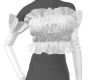 Ruffle Crop | White