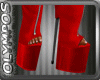 *O* Red Zippered Boots