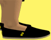 Black and yellow shoes