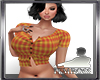 Busty Plaid Button Top