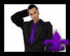 Black Suit w/ Purple Tie