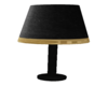 Black Gold Trim Lamp