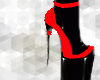 Red & Black Latex Boots