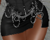 chained leather mini