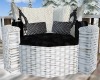 White/Black Cuddle Chair